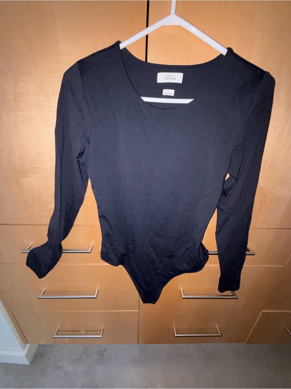 Babaton Aritiza Women’s Black Long-Sleeve Bodysuit